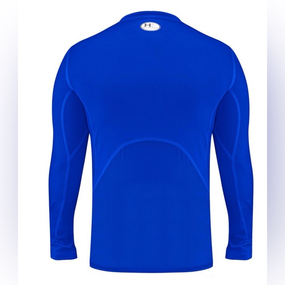 Under Armour Boys Long Sleeve Royal Blue HeatGear Moisture Wicking Shirt Size 8 - Picture 2 of 9